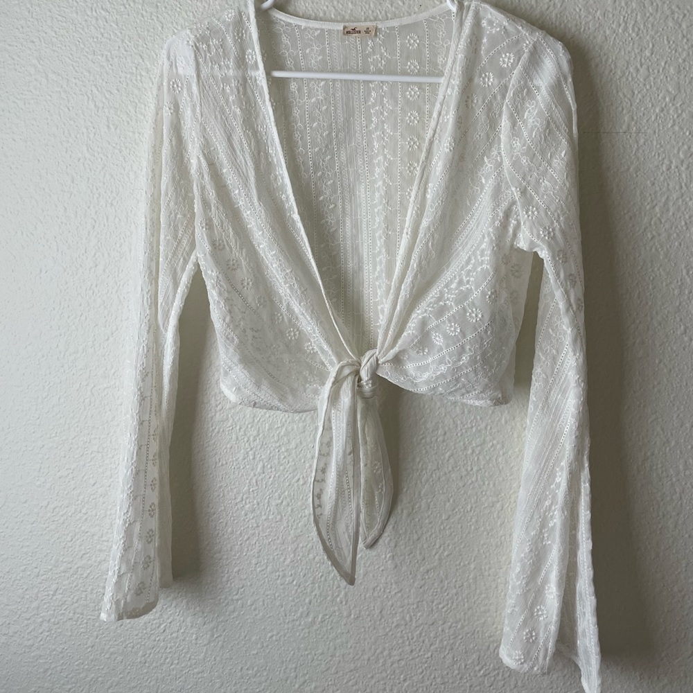 Hollister cropped cover up